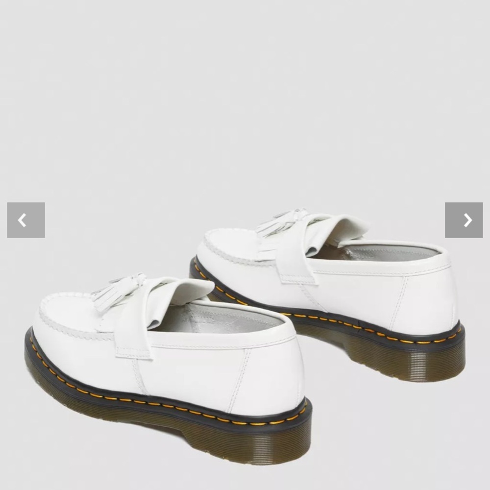 Dr. Martens ADRIAN YELLOW STITCH LEATHER TASSEL LOAFERS ! NWT. Various Sizes - Picture 4 of 13